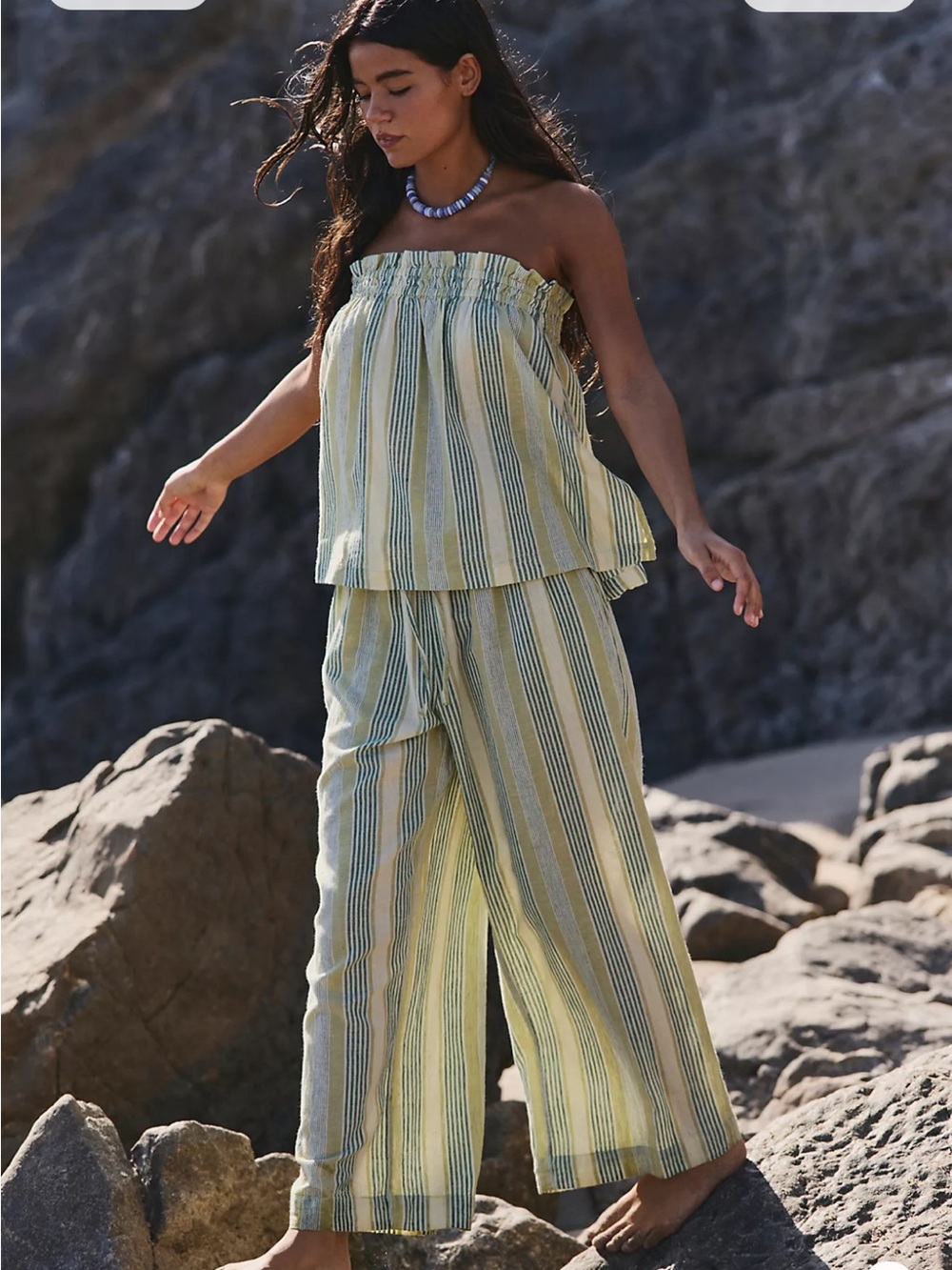 Striped Cotton Linen Set